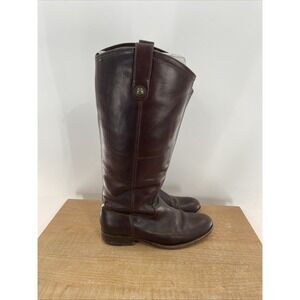 Frye Melissa Button 2 Women's Pull On Riding Boots 77167 Cognac Size 7 B